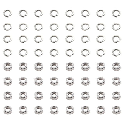 Zestaw 50 nierdzewnych nakrętek sześciokątnych i podkładek split washer do maxpeedingrods crosshair