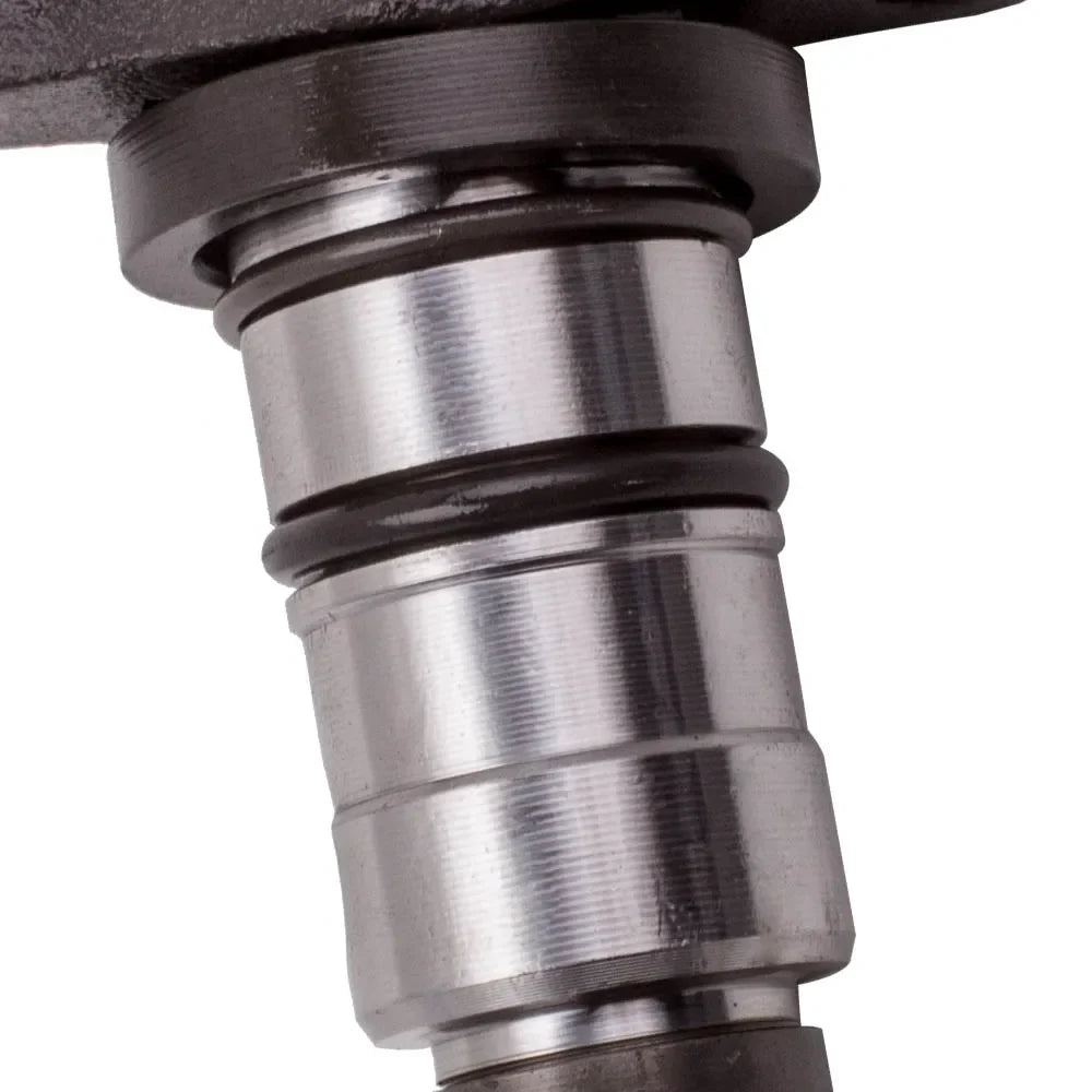 Srebrny metaliczny trzonek zaworu silnika z czarnymi gumowymi uszczelkami i rowkami w zestawie wtryskiwaczy common rail do silnika dodge 5.9l diesel 2004.5-2007