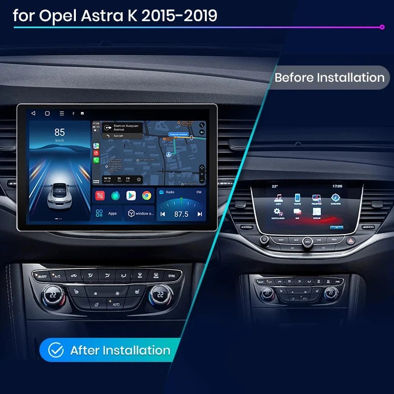 X7 MAX 13.1” 2K Radio Samochodowe z Sztuczną Inteligencją, Bezprzewodowe CarPlay & Android Auto do Opel Astra K (2015 - 2019) - Najlepsze Multimedialne Doświadczenie - Multigenus