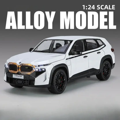 XM SUV 1:24 – Metalowy Model Terenowy z Dźwiękiem i Światłem - Biały