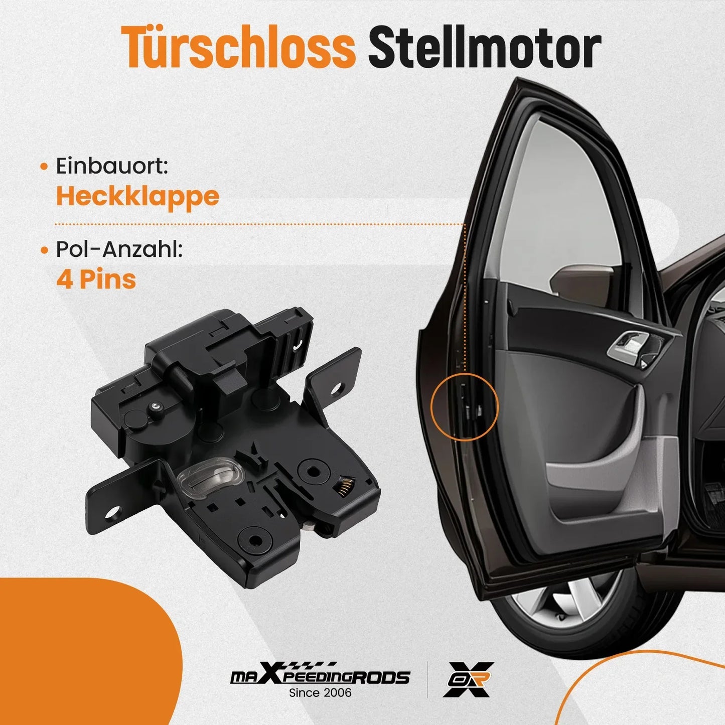 TAILGATE BOOT LOCK CATCH MECHANISM FOR RENAULT CLIO MK3 MEGANE 8200947699
