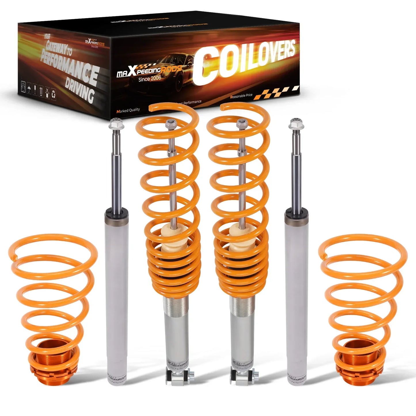 Maxpeedingbars jousitus Coilover jouset BMW E34 89-95 525 530 535 540 55mm
