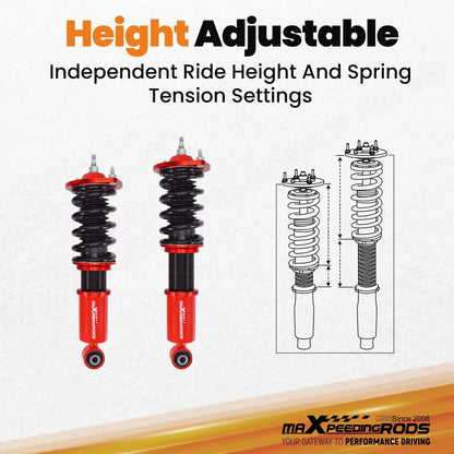 MaXpeedingrods Coilovers 24-Way Damper Suspension Kit For MAZDA MIATA MX5 89-05