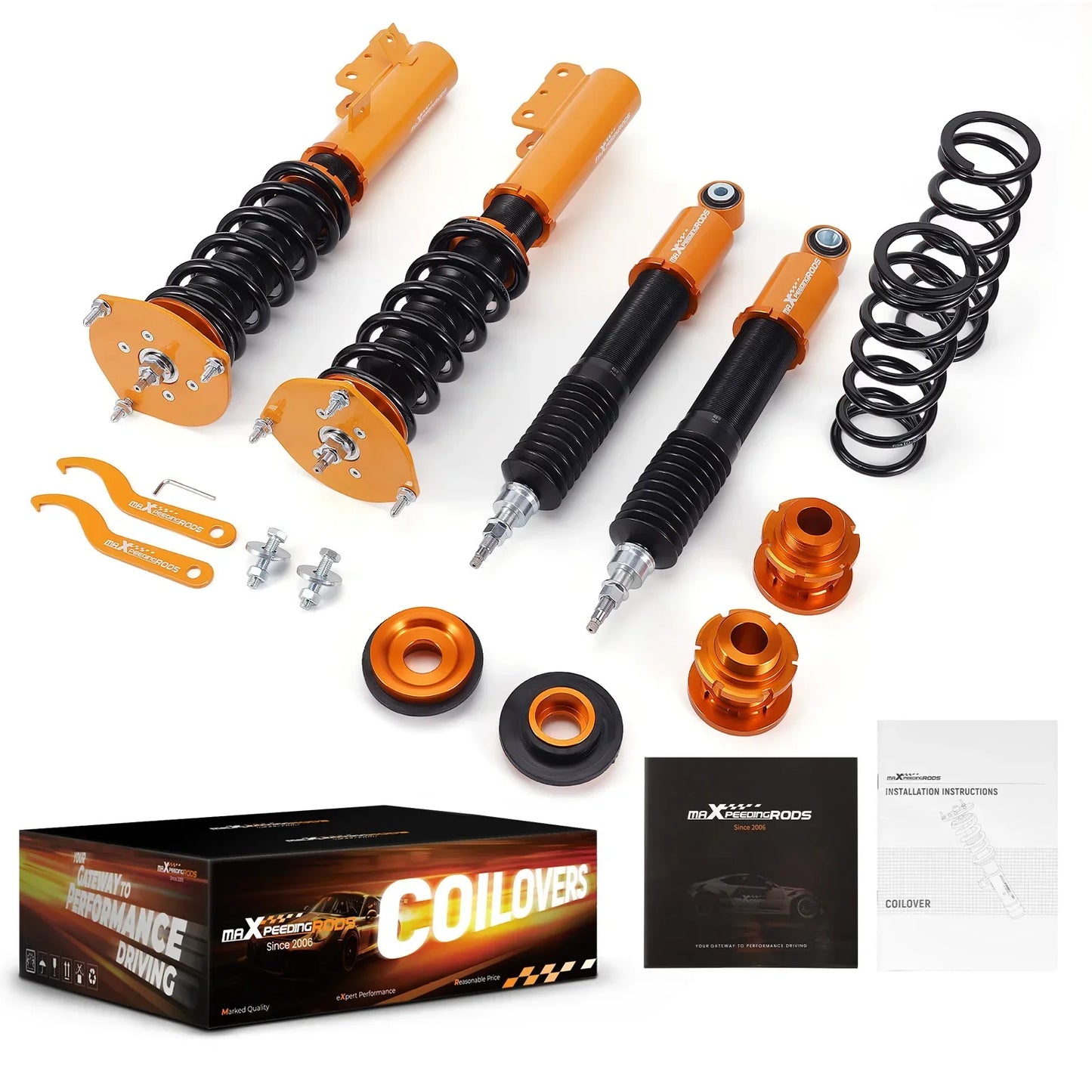 Performance-Gewindefahrwerk für Volvo S70 C70 1998–2000, 850 1992–1997, 24-Wege-Dämpfer