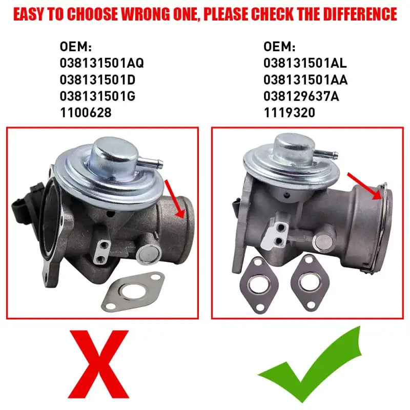 Zawór AGR EGR do Ford Galaxy Seat Alhambra Skoda VW Passat 1.9 TDI 038131501AL 038131501AA 038129637A
