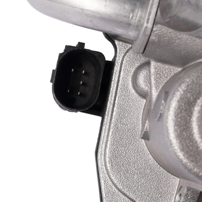 Srebrny metaliczny zawór egr z czarnym plastikowym złączem elektrycznym do vw passat audi a5 04l131501n