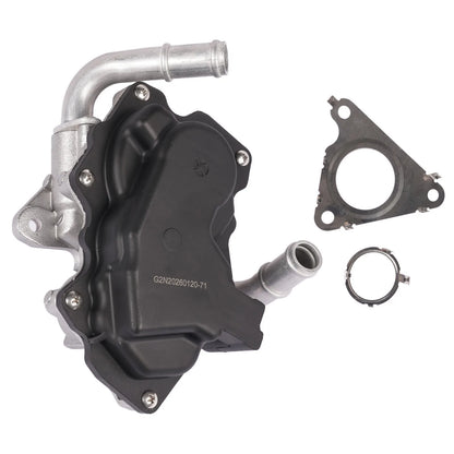 Czarny plastikowy i srebrny metalowy zespół pompy wody z uszczelką do zaworu egr 04l131501n dla vw passat audi a5
