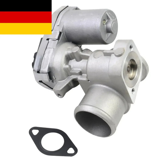 Srebrna aluminiowa pompa wody silnika zintegrowanym elektrycznym silnikiem i czarną gumową uszczelką do jaguar x-type i ford mondeo mk iii diesel