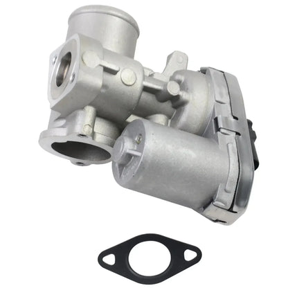 Srebrny metaliczny zawór egr z czarną uszczelką do jaguar x-type i ford mondeo mk iii 2.2d diesel 5 portów