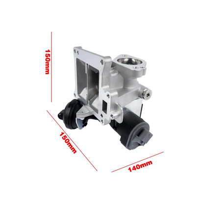 Srebrny aluminiowy kolektor ssący z czarnymi gumowymi elementami zaworu egr ap03 do volvo s60 exhaust gas recirculation