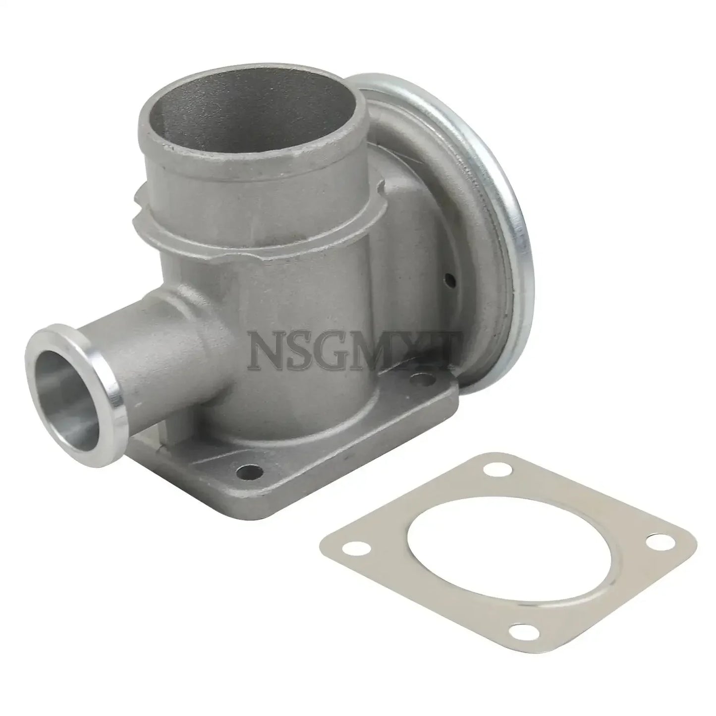 Srebrny metaliczny kolektor silnika zaworu egr ap03 z flanszą i uszczelką do land rover freelander td4 2 0