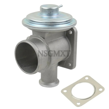 Srebrny metalowy zawór egr ap03 z okrągłą pokrywą i kołnierzową podstawą do land rover freelander td4 2 0