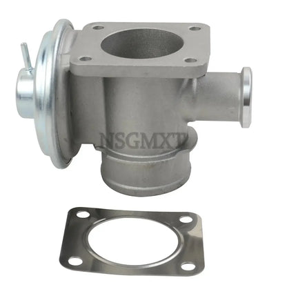 Srebrny metaliczny kolektor dolotowy z uszczelką do zaworu egr ap03 do land rover freelander z obróbką i gwintowanymi portami