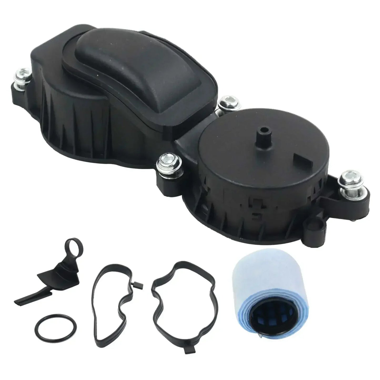 Czarny plastikowy zawór odmy silnika z metalowymi śrubami i uszczelkami do bmw e90 e60 e46 e87 320d 530d x5 e53