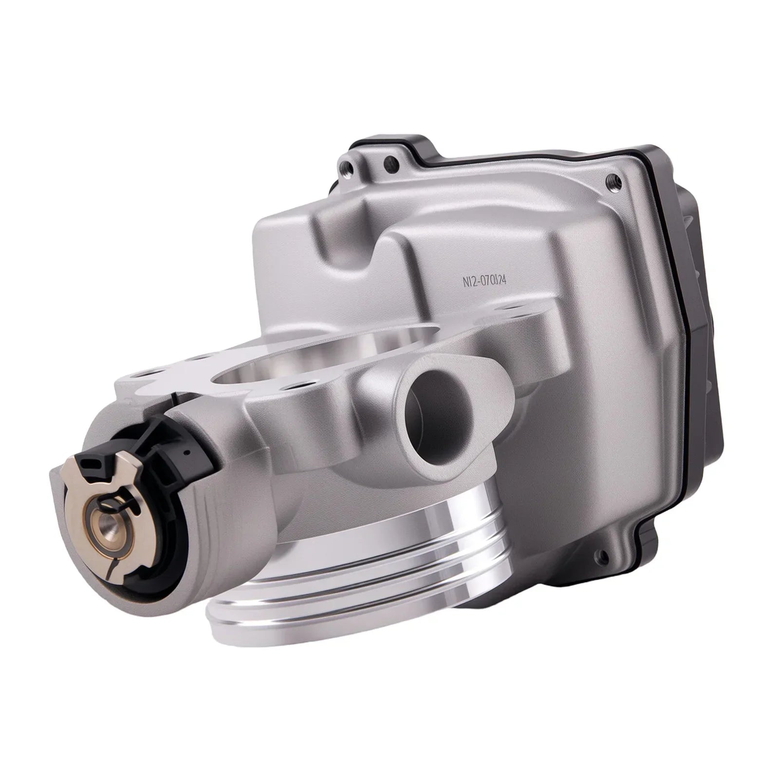 Srebrny metaliczny cylinder głowicy silnika zaworu przepustnicy z czarną gumową uszczelką do peugeot partner i citroën berlingo 408-239-821-001z