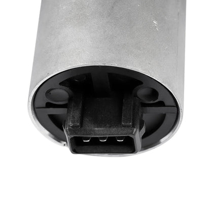 Srebrny cylindryczny zawór regulacji biegu jałowego iacv z czarnym złączem i trzema metalowymi pinami do e46 e39 e38
