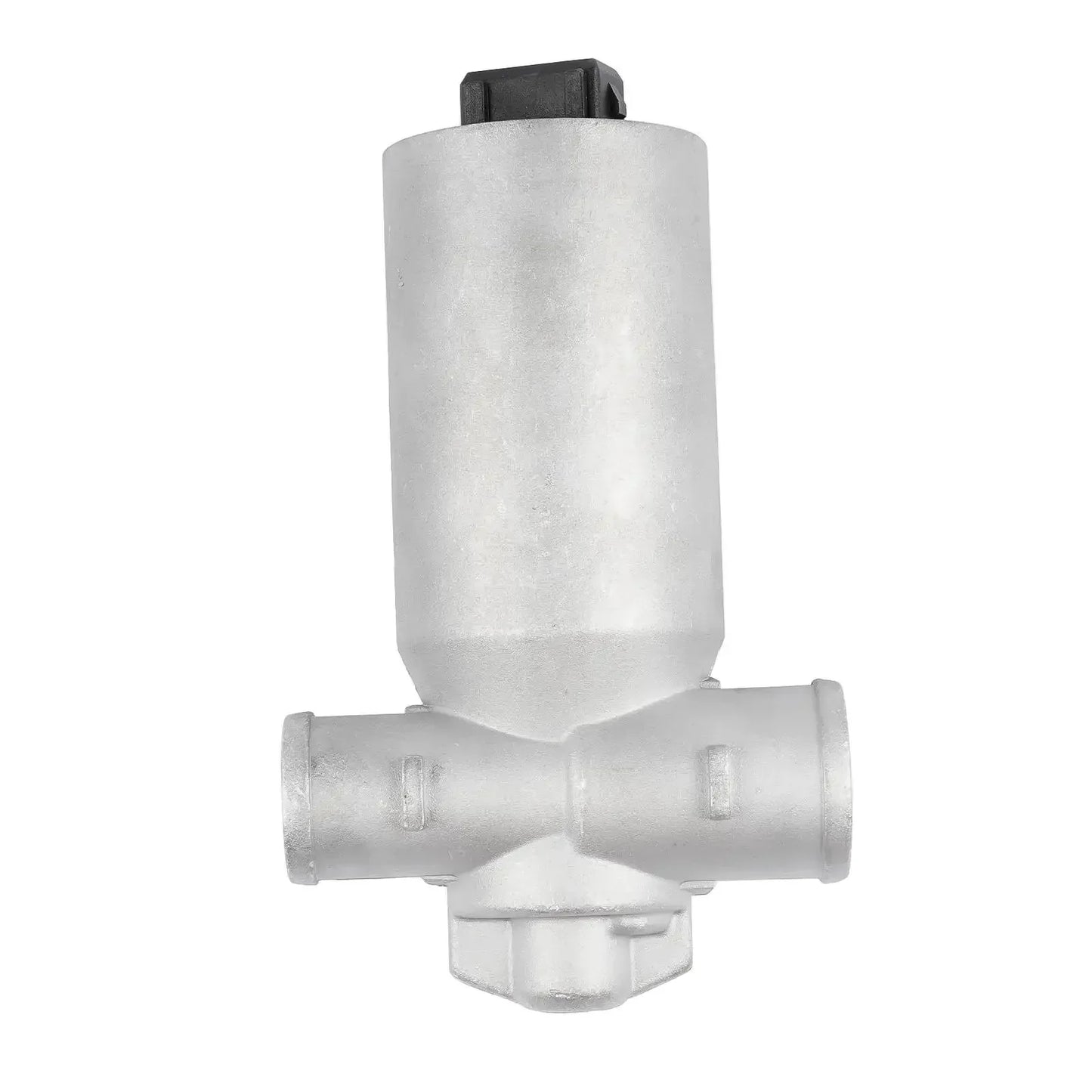 Srebrny cylindryczny zawór regulacji biegu jałowego iacv ap03 z czarną plastikową głowicą do e46 e39 e38