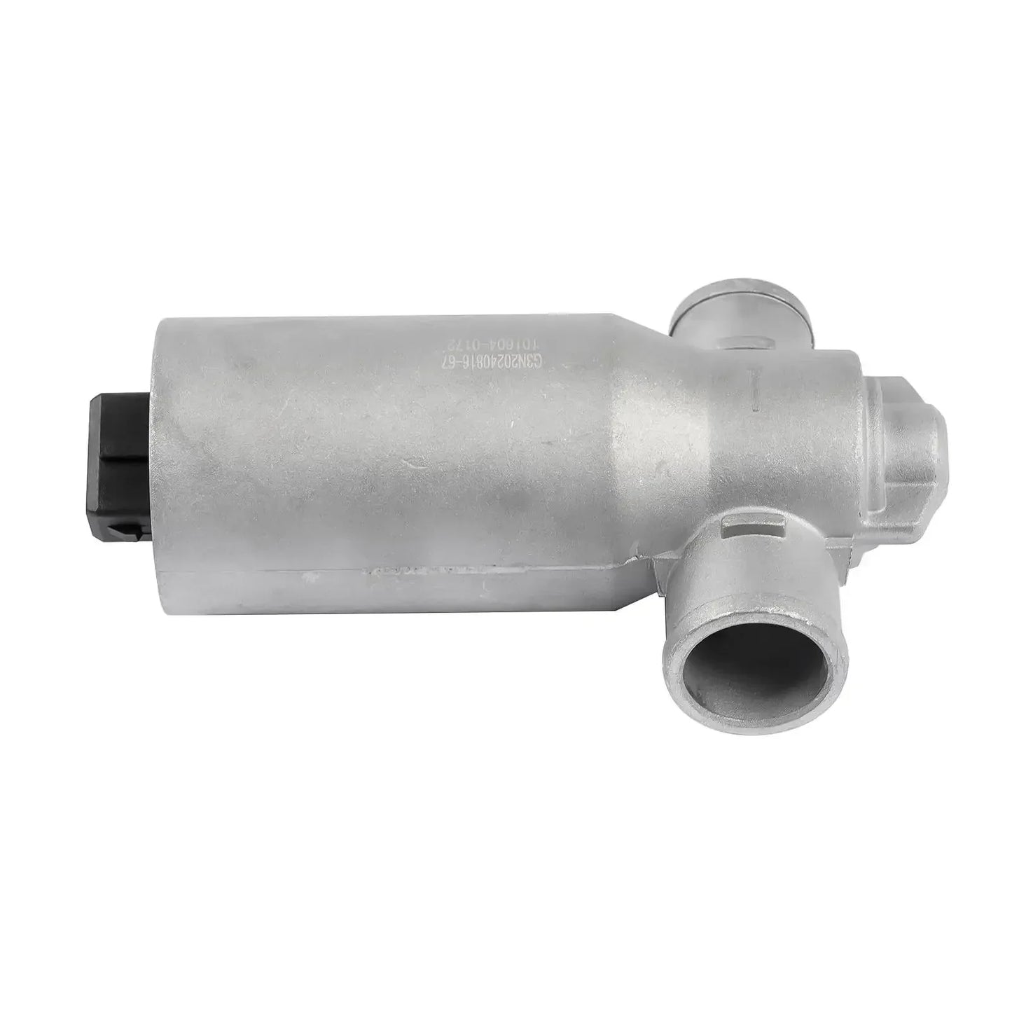 Srebrny metaliczny zawór regulacji biegu jałowego iacv ap03 do bmw e46 e39 e38 z czarnym konektorem plastikowym