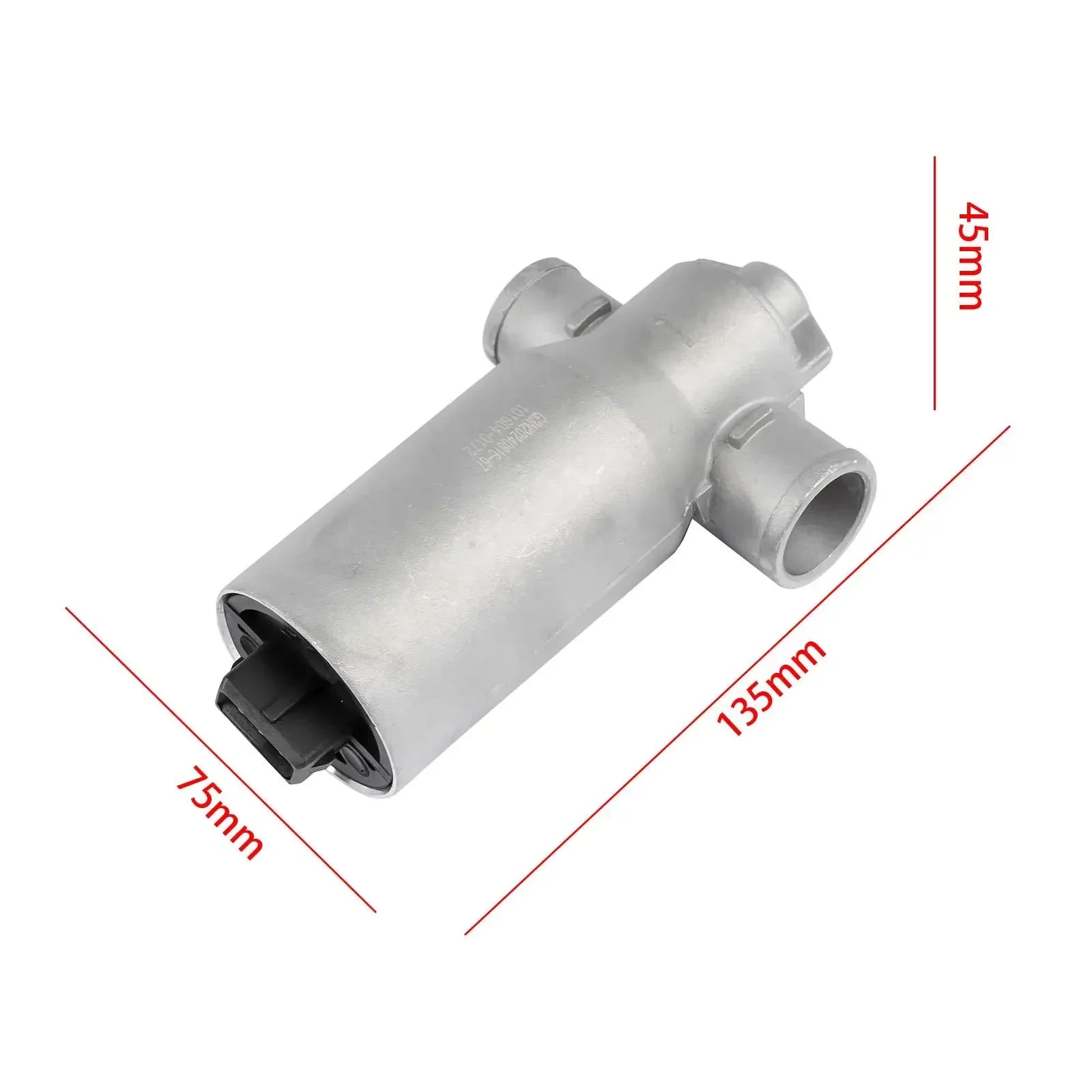 Silver metaliczny cylindryczny zawór regulacji biegu jałowego iacv z czarnym plastikowym złączem do e46 e39 e38