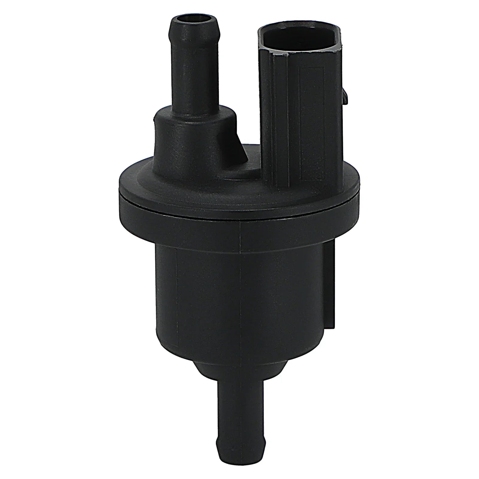 Czarny plastikowy solenoidowy odmy paliwa z dwoma gwintowanymi portami do octavia rapid 6QE906517 0415