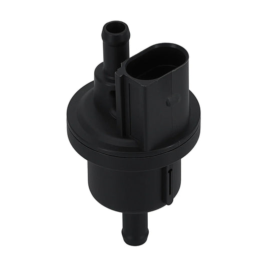 Czarny plastikowy solenoidowy odmy paliwa z dwoma gwintowanymi portami do octavia rapid 6QE906517 0415