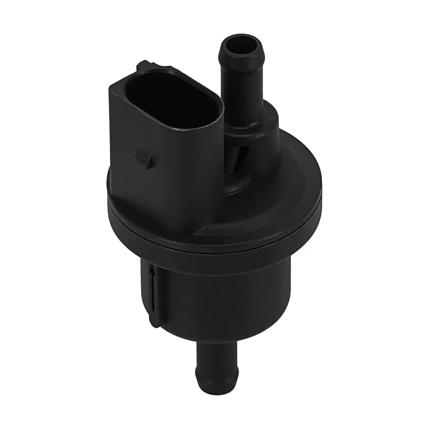Czarny plastikowy solenoidowy odmy paliwa z portem prostokątnym i dwoma cylindrycznymi do octavia rapid
