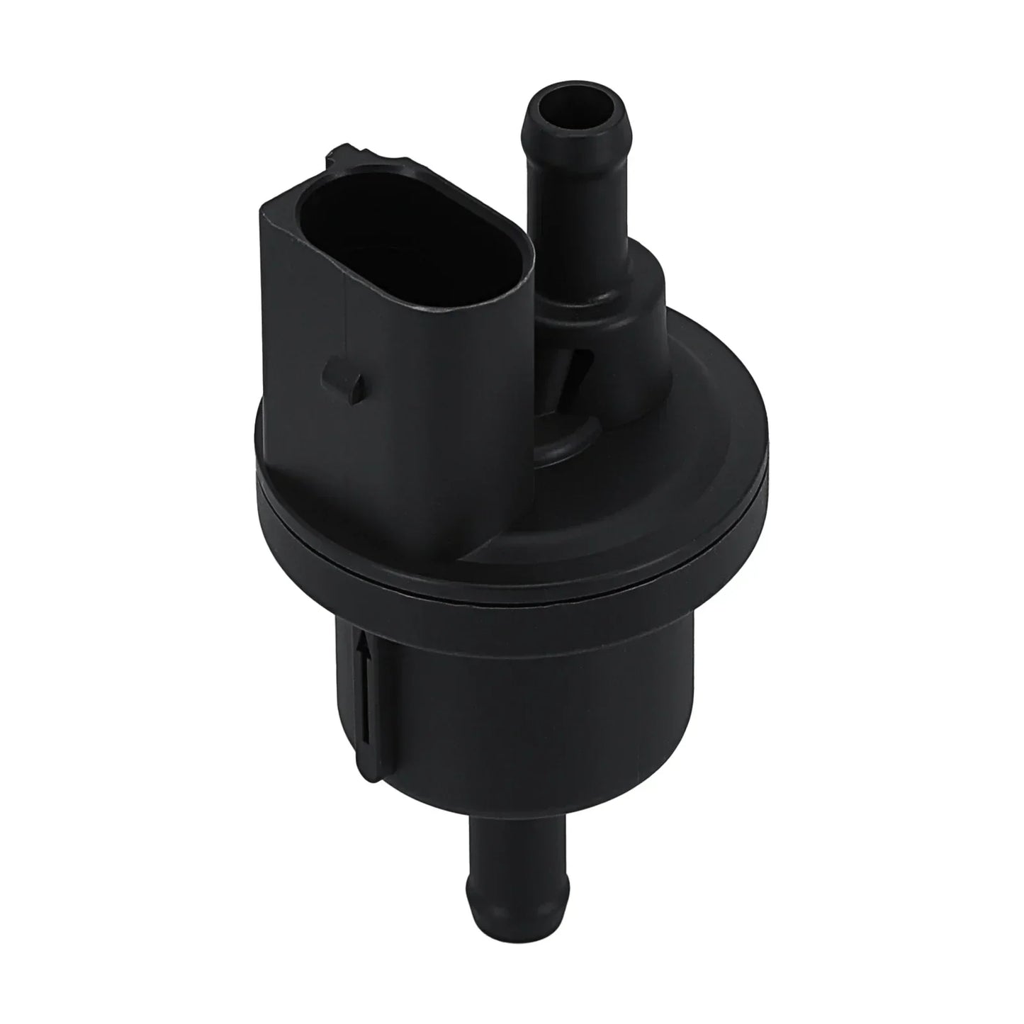 Czarny plastikowy solenoidowy odmy paliwa z portem prostokątnym i dwoma cylindrycznymi do octavia rapid