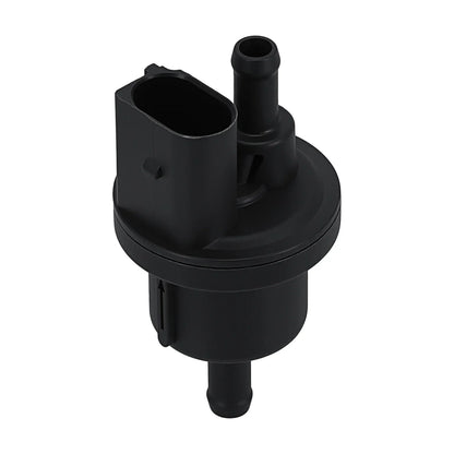 Czarny plastikowy solenoidowy odmy paliwa z portem prostokątnym i dwoma cylindrycznymi do octavia rapid