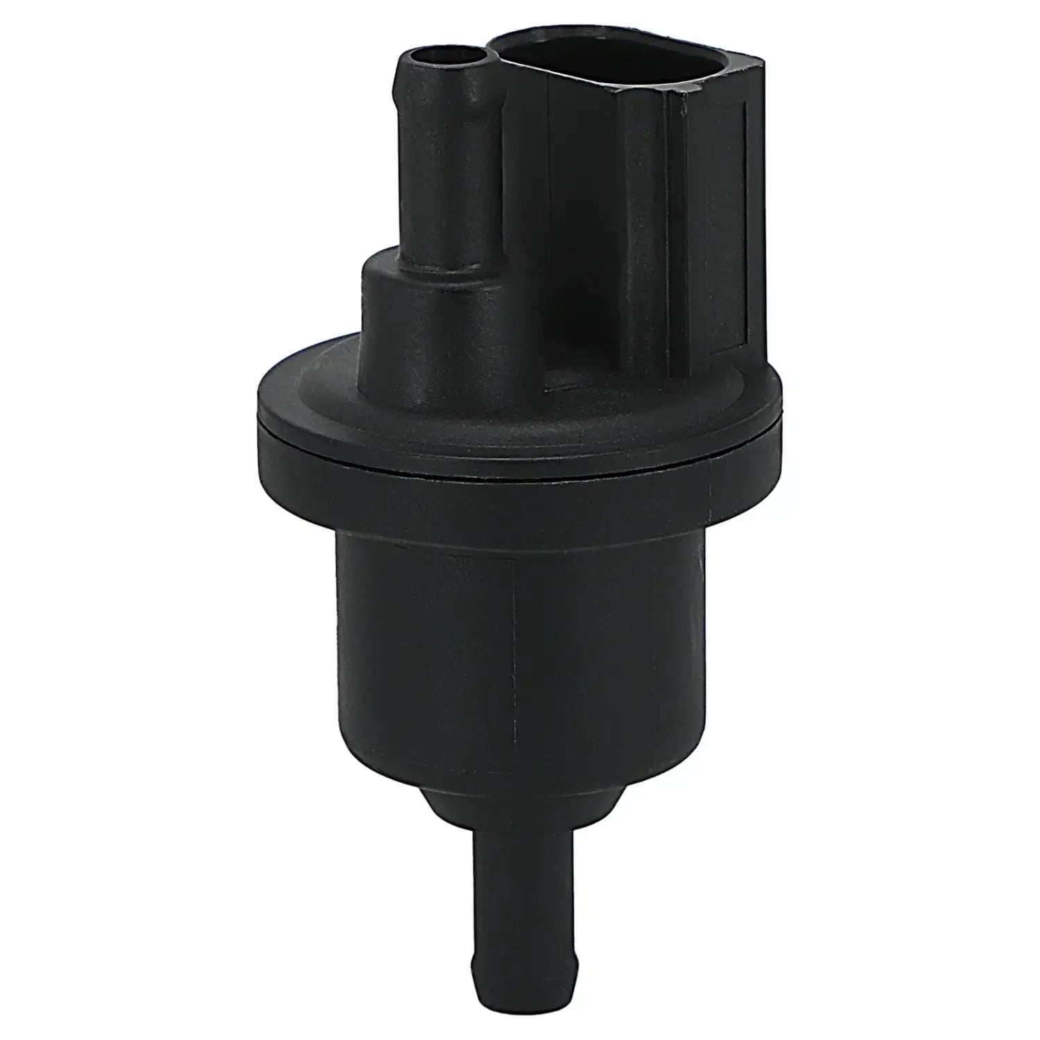 Czarny plastikowy solenoidowy odmy paliwa z octavia rapid z cylindrycznym korpusem i gwintowaną podstawą
