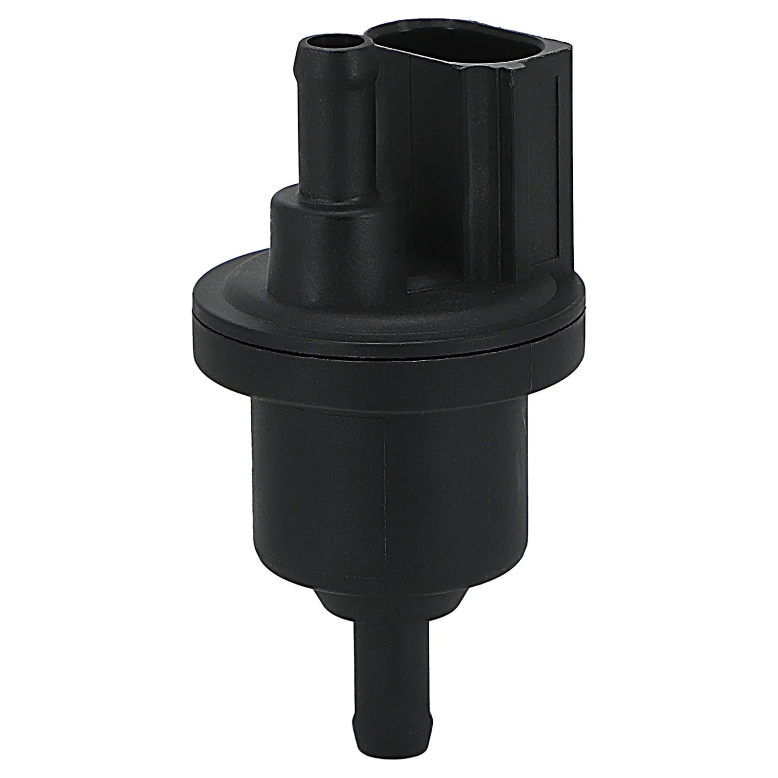 Czarny plastikowy solenoidowy odmy paliwa z octavia rapid z cylindrycznym korpusem i gwintowaną podstawą