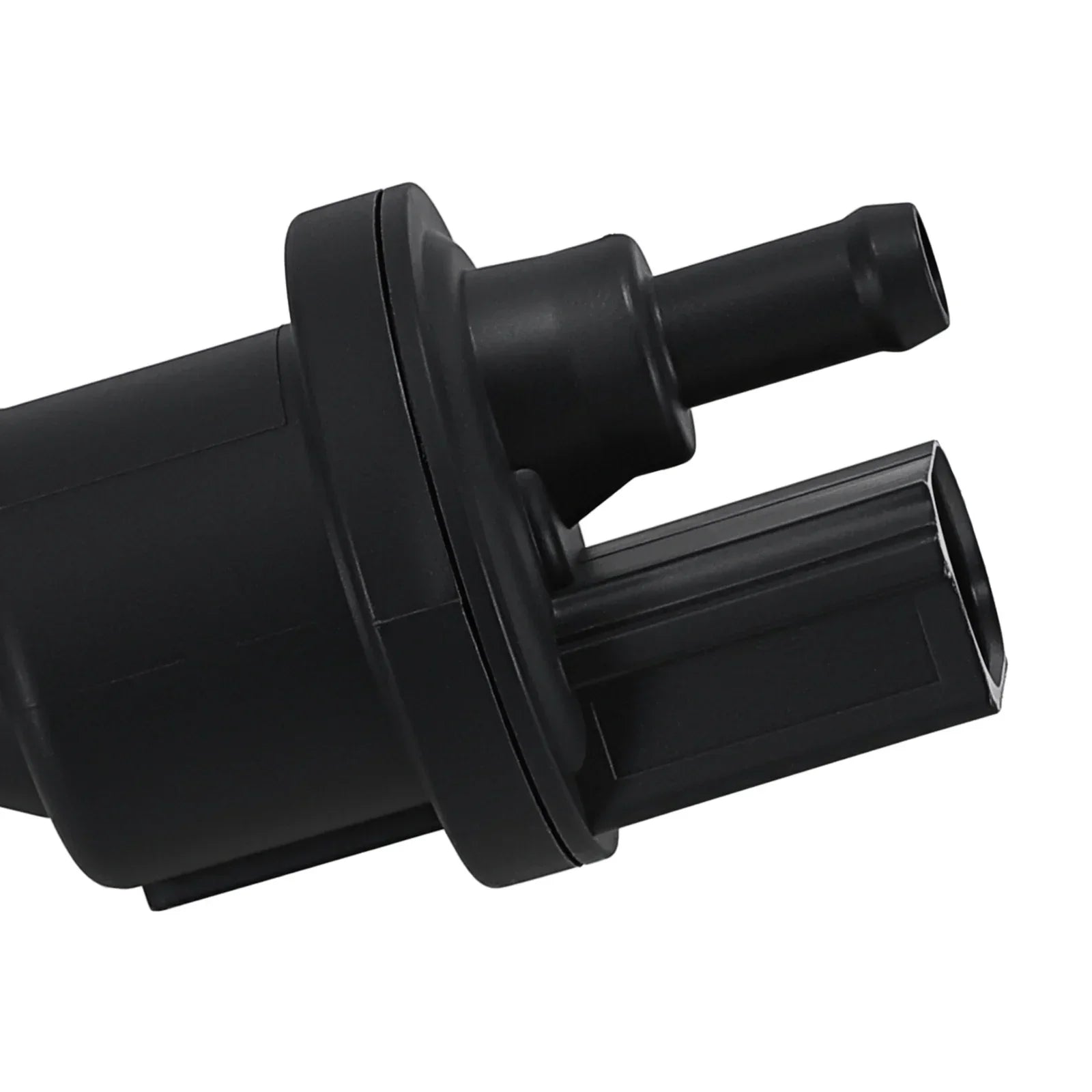 Czarny plastikowy solenoidowy odmy paliwa z dwoma gwintowanymi portami do octavia rapid 6QE906517 0415