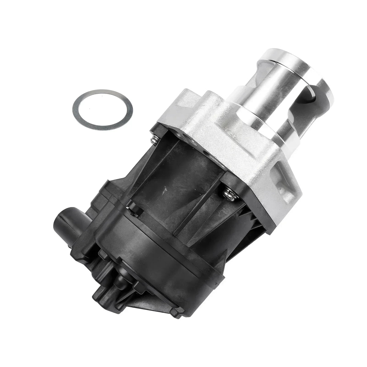 Silver i czarny zawór sterujący egr 3.0 d z metalową obudową i o-ringiem do jeep grand cherokee i chrysler 300c