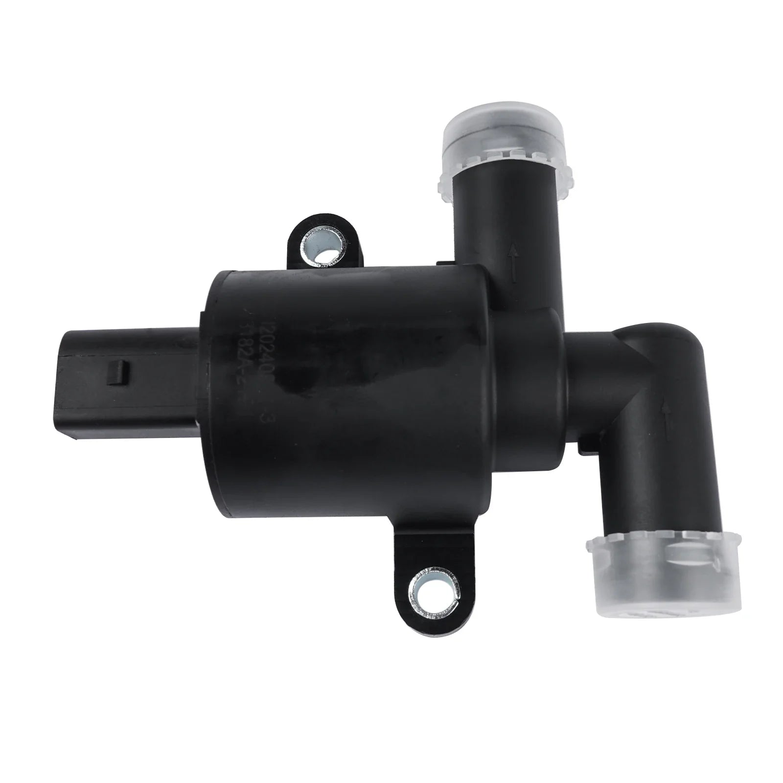 Czarna plastikowa pompa płynu do spryskiwaczy z przezroczystymi nasadkami do zaworu sterującego ogrzewaniem ap01 dla vw polo golf tiguan sharan audi a3 a5 a7 q3 seat skoda