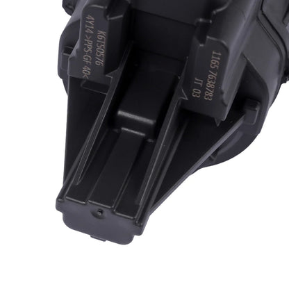Czarny plastikowy zawór wastegate turbo k6t50878 z rowkami i oznaczeniami do bmw seria 1 f20 f21