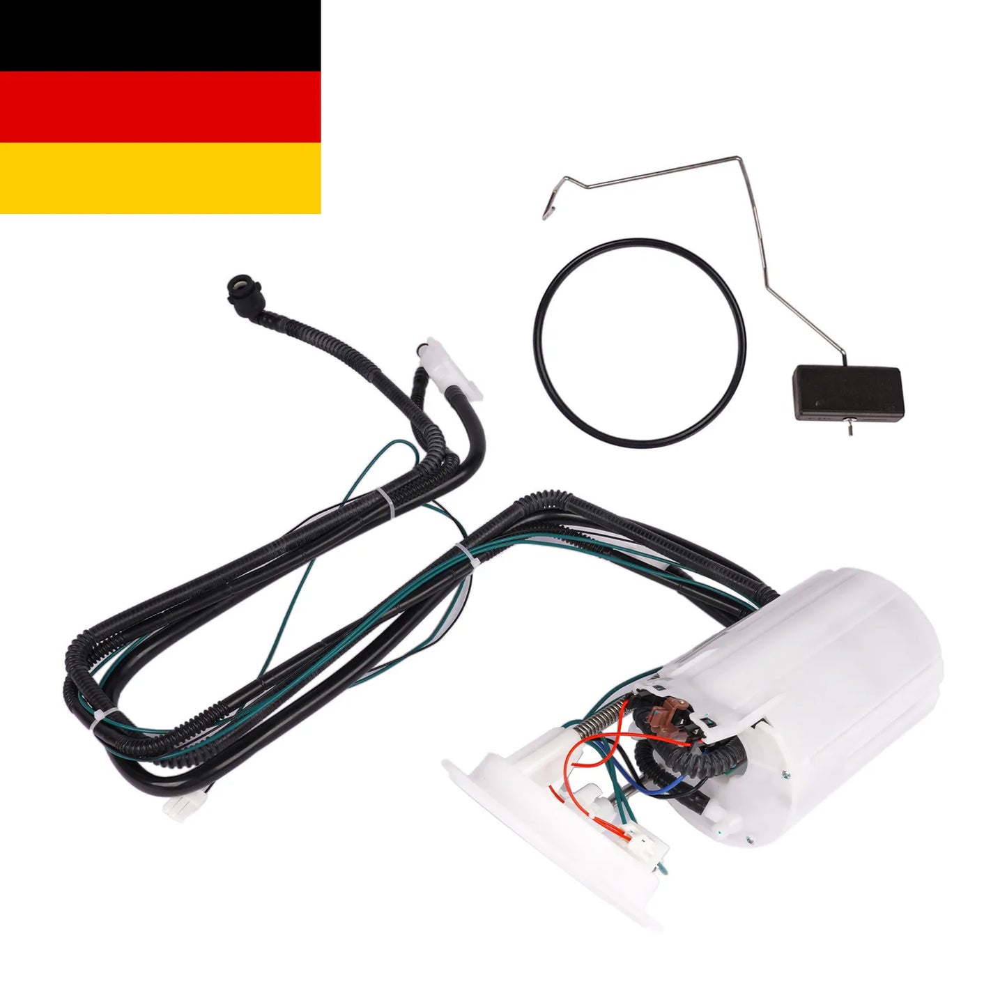 Biały plastikowy zespół pomp paliwa z czarnym okablowaniem do bmw e60 535i xdrive e60 f10 3.0l