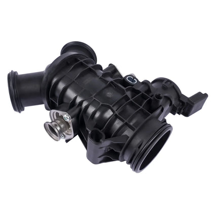 Czarny plastikowy zespół przepustnicy air intake z metalowym gwintowanym łącznikiem do land rover jaguar c2c41934
