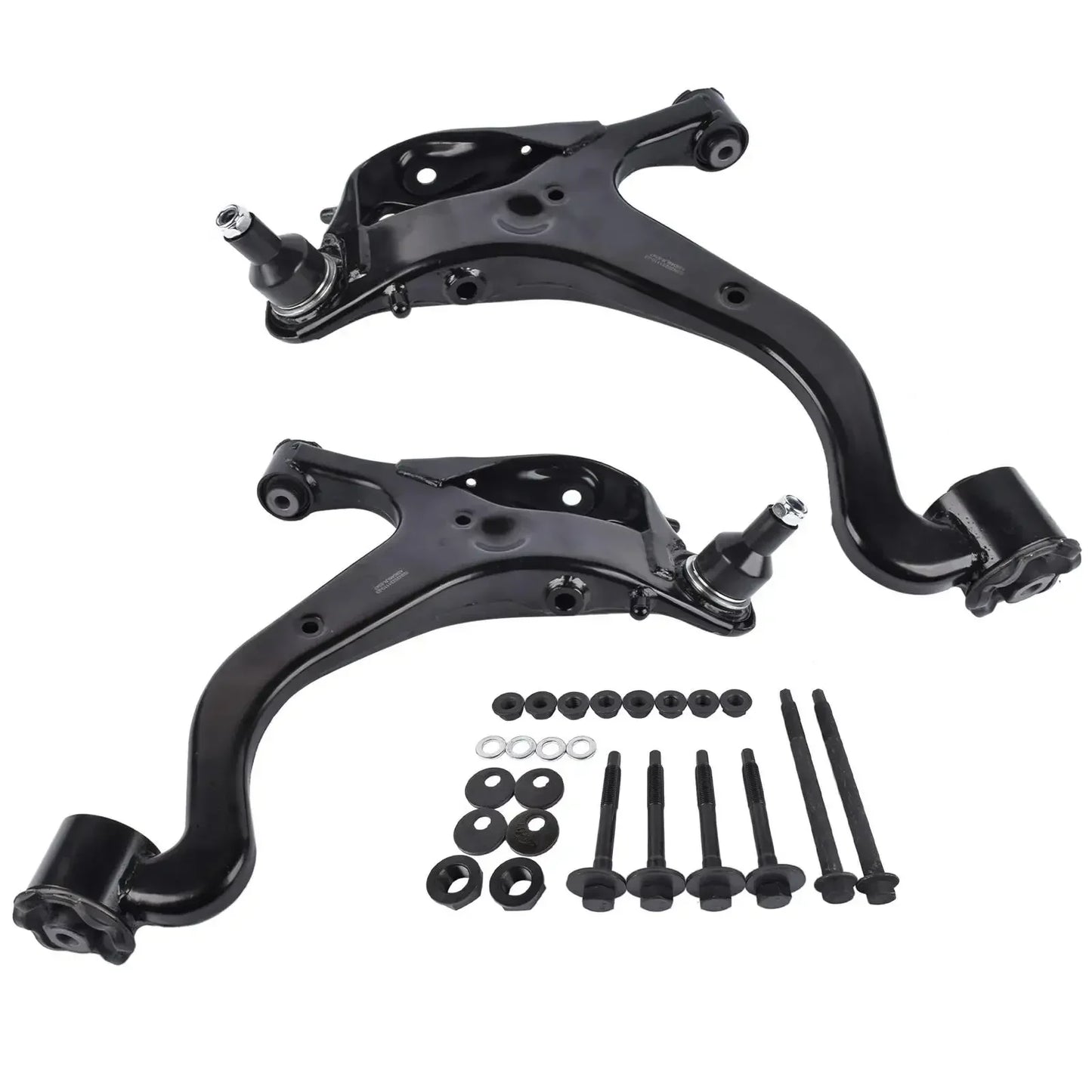 Czarny metalowy zestaw wahaczy zawieszenia ap03 z śrubami do land rover lr3 przód lewy i prawy