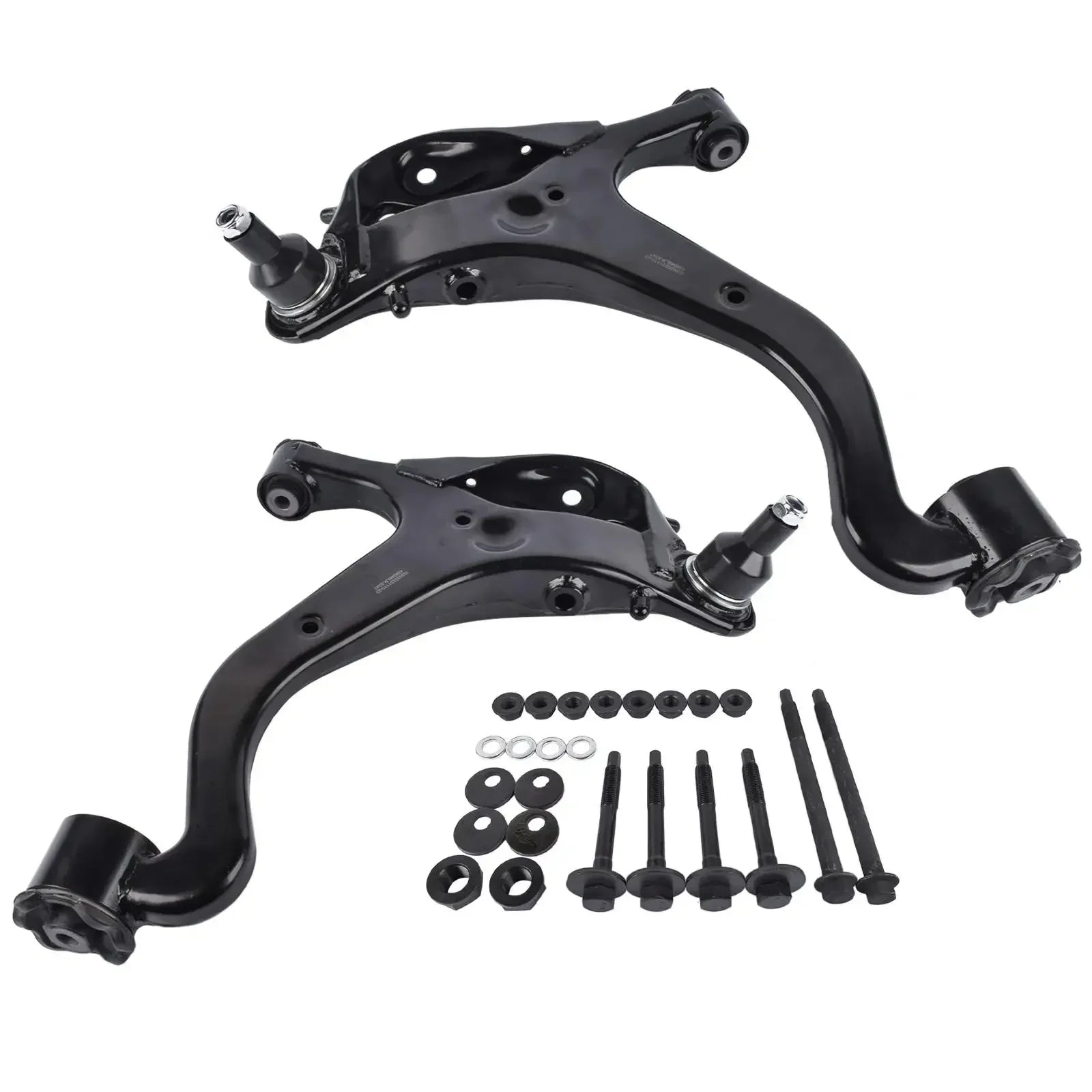 Czarny metalowy zestaw wahaczy zawieszenia ap03 z śrubami do land rover lr3 przód lewy i prawy