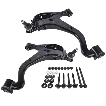Czarny metalowy zestaw wahaczy zawieszenia ap03 z śrubami do land rover lr3 przód lewy i prawy