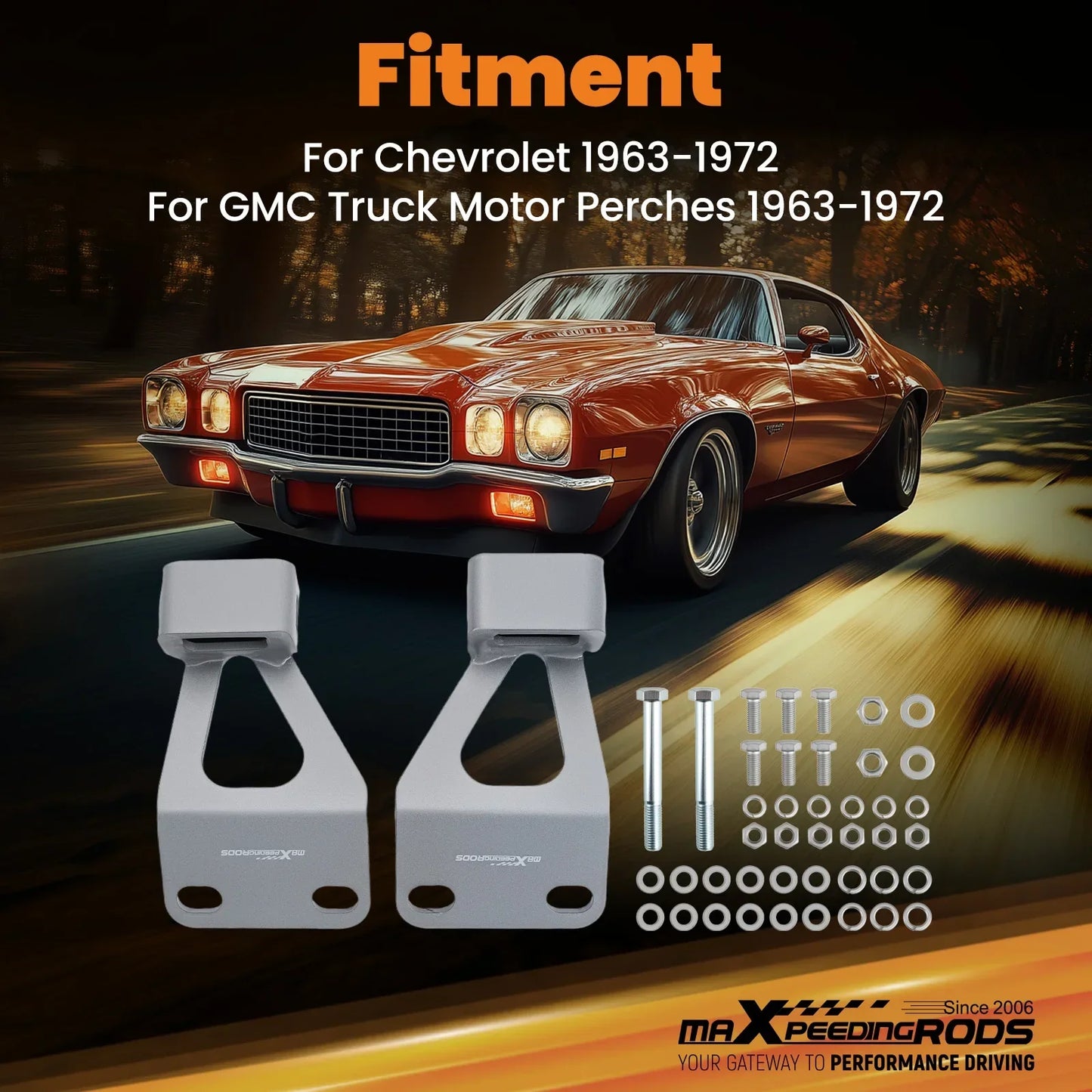 Plåtfästen Fästen 2 st För Chevrolet GMC + Small Block Engine