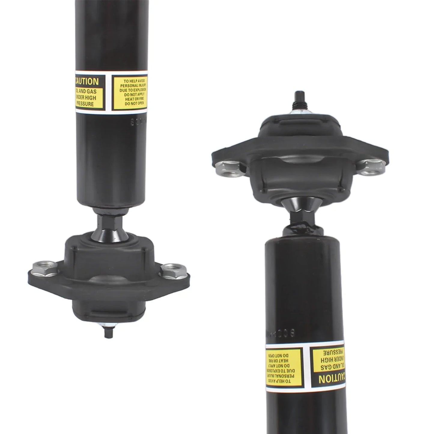 Czarny tylny amortyzator strut z oznaczeniami ostrzegawczymi do bmw 328i xdrive 335i xdrive seria 3 e90 e92