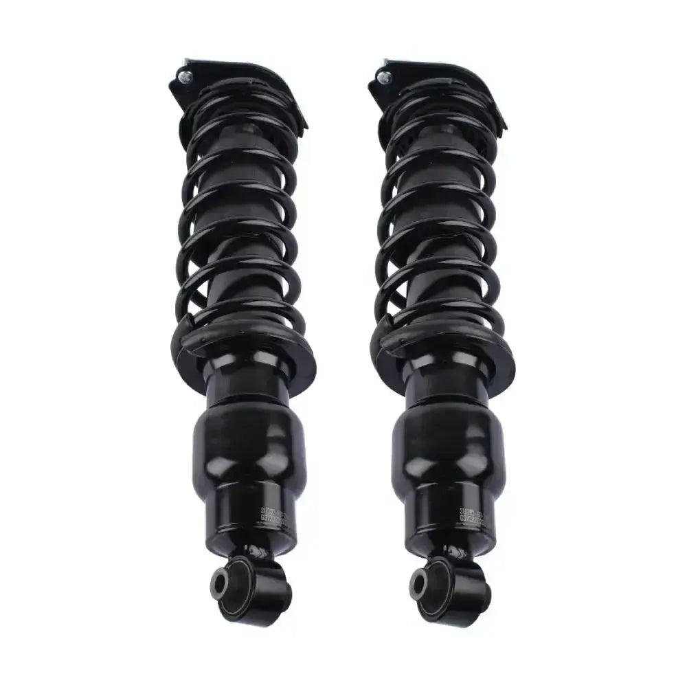Czarny zestaw tylnych amortyzatorów powietrznych z robustną metalową konstrukcją do subaru forester sh 20365sc030