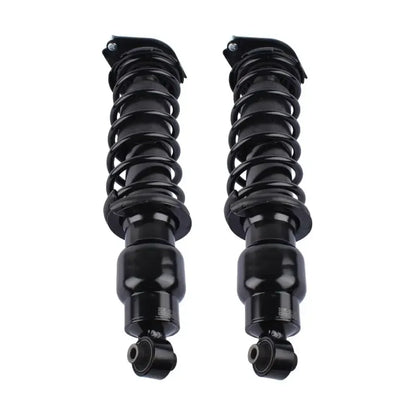 Czarny zestaw tylnych amortyzatorów powietrznych z robustną metalową konstrukcją do subaru forester sh 20365sc030