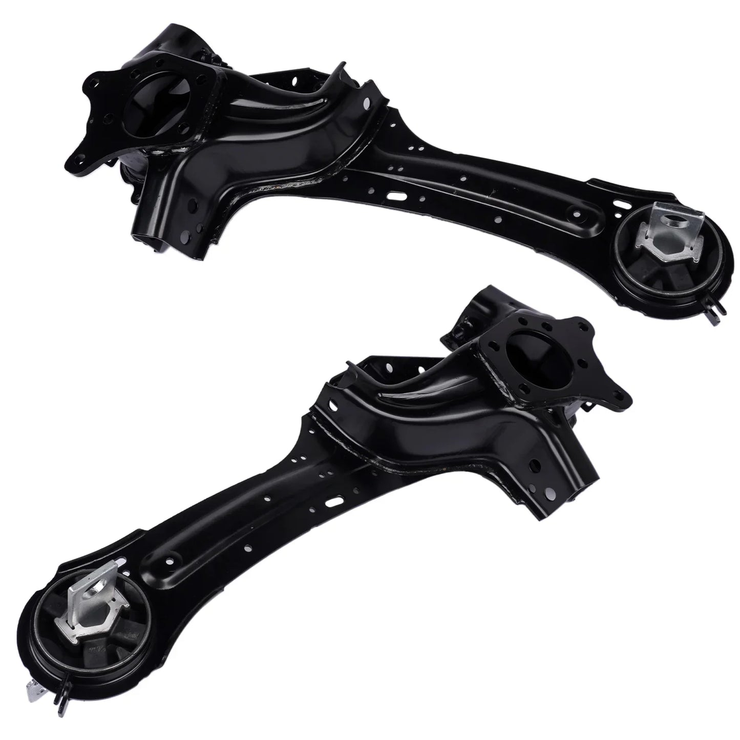 Czarne metalowe wahacze zawieszenia tylnego z gumowymi tulejami do ford galaxy s max 2006 2014 lewy prawy