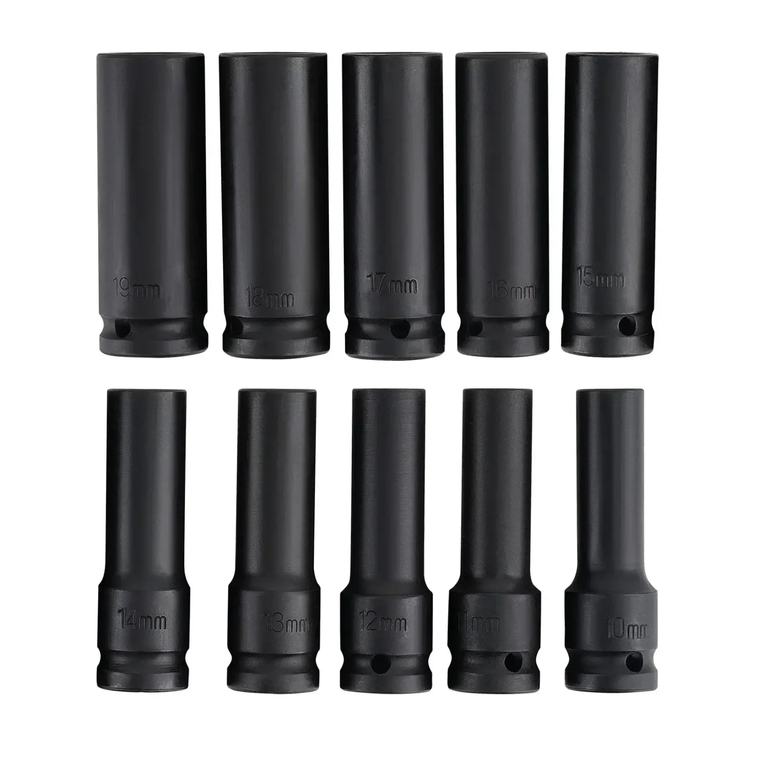 Zestaw 20 głębokich nasadek udarowych 1/2 cala 10–19 mm do kół – zdjęcie produktu