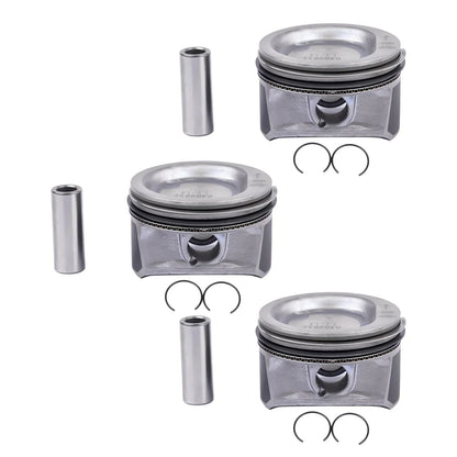 AP01 3x Kolv Och Ring Set För Seat Ibiza III Skoda Fabia VW Fox Polo 1.2 03D107065C