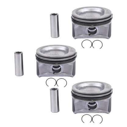 AP01 3x jeu de pistons et d'anneaux pour Seat Ibiza III Skoda Fabia VW Fox Polo 1.2 03D107065C