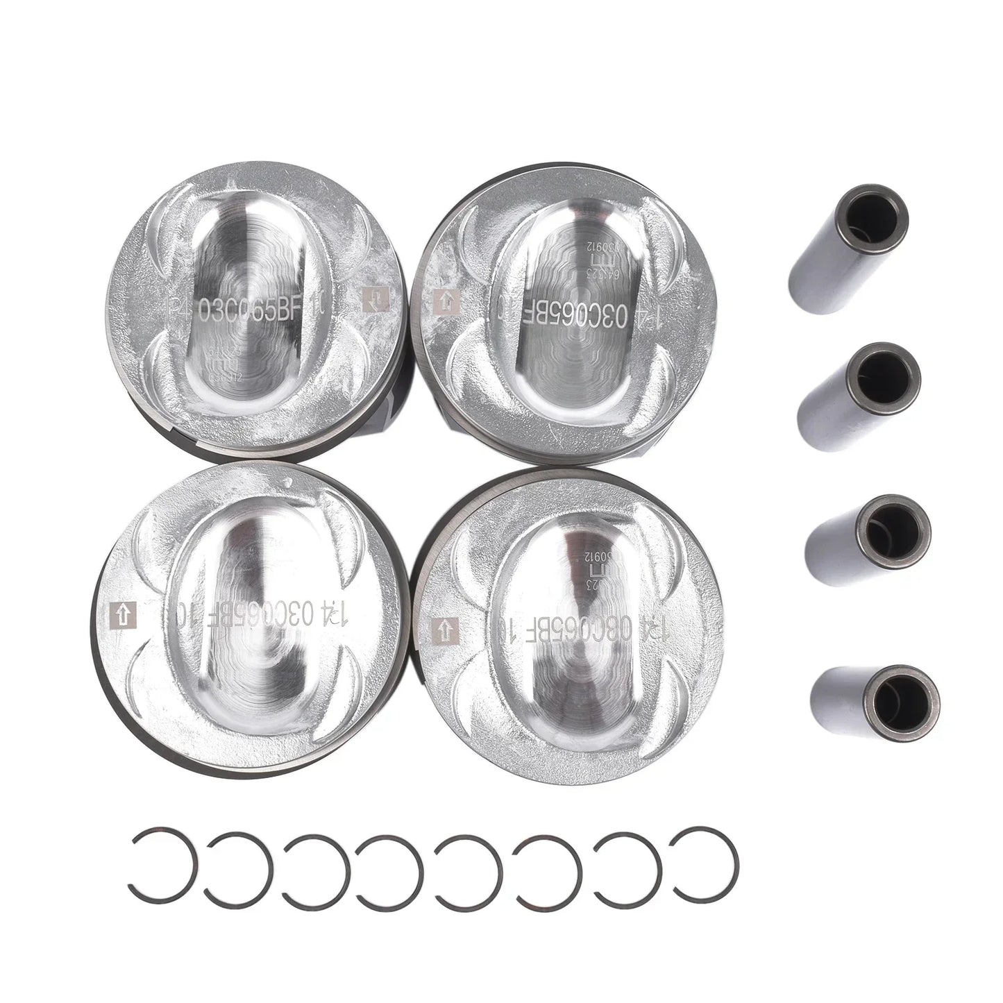AP01 4st Kolvar Kit För Audi A1 VW Golf Passat Eos Polo Bettle Seat Skoda 1.4 TSI