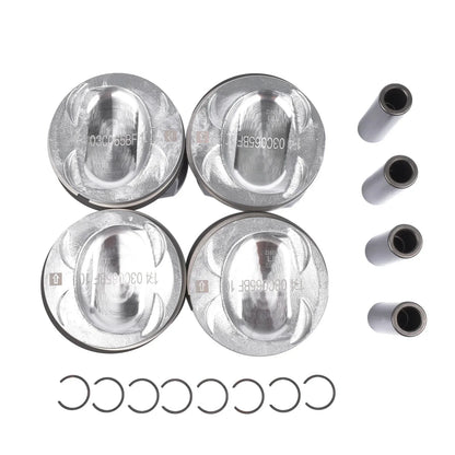 AP01 4st Kolvar Kit För Audi A1 VW Golf Passat Eos Polo Bettle Seat Skoda 1.4 TSI