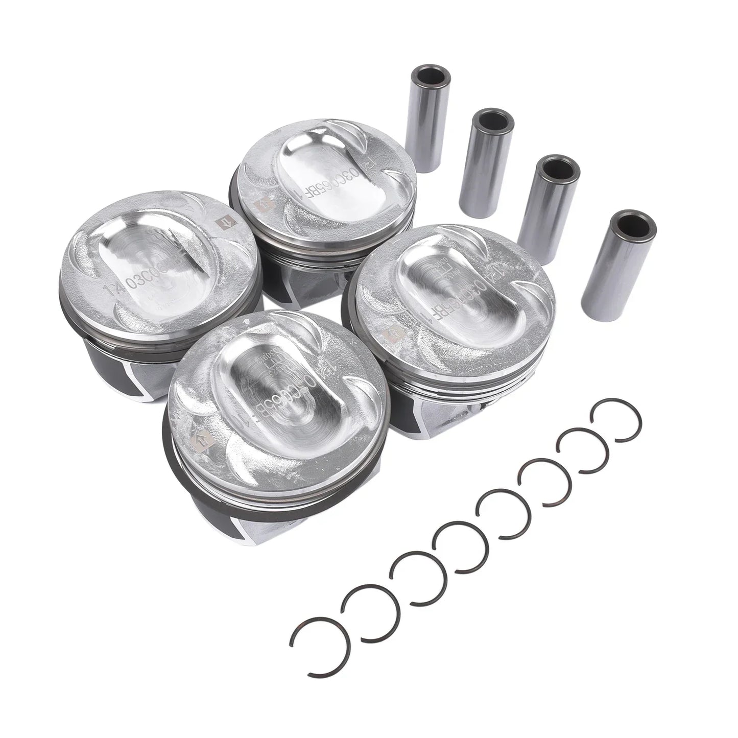 AP01 4st Kolvar Kit För Audi A1 VW Golf Passat Eos Polo Bettle Seat Skoda 1.4 TSI